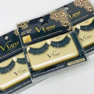 Nicki by Vluxe I Envy Human Hair Eyelashes-3pk